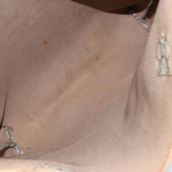 GUCCI GG Plus Supreme Web Sherry Line Tote Bag PVC Beige Gold - Picture 13 of 16